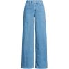 Lands’ End Women’s Recover Denim High Rise Extra Wide Leg Jeans(Hutton Blue Wash)