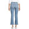 Lands’ End Women’s Recover Denim High Rise Kick Flare Crop Jeans(Beau Blue)