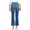 Lands’ End Women’s Recover Denim High Rise Kick Flare Crop Jeans(Indigo Tide Blue)