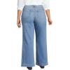 Lands’ End Women’s Recover High Rise Wide Leg Jeans(Beau Blue)