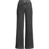 Lands’ End Women’s Recover High Rise Wide Leg Jeans(Black Stone Wash)