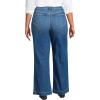 Lands’ End Women’s Recover High Rise Wide Leg Jeans(Indigo Tide Blue)