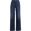 Lands’ End Women’s Recover High Rise Wide Leg Jeans(Royal Indigo)