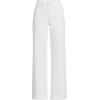 Lands’ End Women’s Recover High Rise Wide Leg Jeans(White)