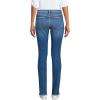 Lands’ End Women’s Recover Mid Rise Straight Leg Blue Jeans(Indigo Tide Blue)