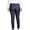 Lands’ End Women’s Recover Mid Rise Straight Leg Blue Jeans(River Rinse)