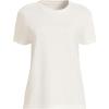 Lands’ End Women’s Relaxed American-Grown Supima Cotton Crew Neck T-Shirt(Ivory)