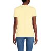 Lands’ End Women’s Relaxed American-Grown Supima Cotton Crew Neck T-Shirt(Pale Yellow)