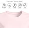 Lands’ End Women’s Relaxed American-Grown Supima Cotton Crew Neck T-Shirt(Pink Fog)