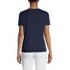 Lands’ End Women’s Relaxed American-Grown Supima Cotton Crew Neck T-Shirt(Radiant Navy)