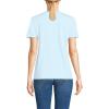 Lands’ End Women’s Relaxed American-Grown Supima Cotton Crew Neck T-Shirt(Soft Ice Blue)