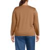 Lands’ End Women’s Relaxed American-Grown Supima Cotton Long Sleeve Crew Neck T-Shirt(Canyon Camel)