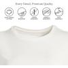 Lands’ End Women’s Relaxed American-Grown Supima Cotton Long Sleeve Crew Neck T-Shirt(Ivory)