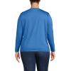 Lands’ End Women’s Relaxed American-Grown Supima Cotton Long Sleeve Crew Neck T-Shirt(Muted Cobalt Blue)