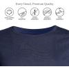 Lands’ End Women’s Relaxed American-Grown Supima Cotton Long Sleeve Crew Neck T-Shirt(Radiant Navy)