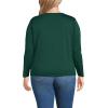 Lands’ End Women’s Relaxed American-Grown Supima Cotton Long Sleeve V-Neck T-Shirt(Pine Valley)