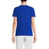 Lands’ End Women’s Relaxed American-Grown Supima Cotton V-Neck T-Shirt(Sapphire Gem Blue)