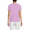 Lands’ End Women’s Relaxed American-Grown Supima Cotton V-Neck T-Shirt(Wild Lilac)