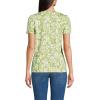 Lands’ End Women’s Relaxed American-Grown Supima Cotton V-Neck T-Shirt(Winter Pear Pretty Floral)