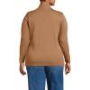 Lands’ End Women’s Relaxed Cotton Long Sleeve Mock Turtleneck Shirt(Canyon Camel)