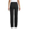 Lands’ End Women’s Relaxed Fit Sport Knit High Rise Pants – Soft Cotton Pull-On with Elastic Waist(Black)