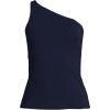 Lands’ End Women’s Slender One Shoulder Top(Deep Sea Navy)