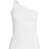 Lands’ End Women’s Slender One Shoulder Top(White)