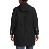 Lands’ End Women’s Squall Waterproof Hooded Raincoat(Black)