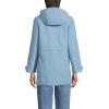 Lands’ End Women’s Squall Waterproof Hooded Raincoat(Pale Slate Blue)
