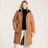 Lands’ End Women’s Squall Waterproof Insulated Winter Stadium Coat(Canyon Camel)
