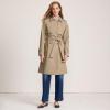 Lands’ End Women’s Squall Waterproof Modern Trench Coat(Desert Tan)