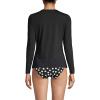 Lands’ End Women’s Sunshade UPF 50 Long Sleeve Relaxed Rash Guard(Black)
