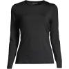 Lands’ End Women’s Sunshade UPF 50 Long Sleeve Relaxed Rash Guard(Black)