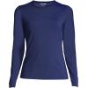 Lands’ End Women’s Sunshade UPF 50 Long Sleeve Relaxed Rash Guard(Deep Sea Navy)