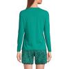 Lands’ End Women’s Sunshade UPF 50 Long Sleeve Relaxed Rash Guard(Island Emerald)