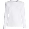 Lands’ End Women’s Sunshade UPF 50 Long Sleeve Relaxed Rash Guard(White)