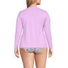 Lands’ End Women’s Sunshade UPF 50 Long Sleeve Relaxed Rash Guard(Wild Lilac)