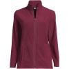 Lands’ End Women’s Thermacheck 100 Fleece Jacket(Burgundy)