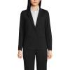Lands’ End Women’s Two Button Ponte Blazer(Black)