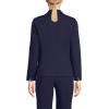 Lands’ End Women’s Two Button Ponte Blazer(True Navy)