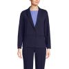 Lands’ End Women’s Two Button Ponte Blazer(True Navy)