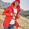 Lands’ End Women’s Ultralight Packable Down Jacket(Sunset Poppy)