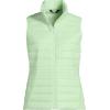 Lands’ End Women’s Wanderweight Packable Ultralight Down Vest(Icy Mint Green)