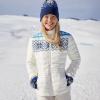Lands’ End Women’s Wanderweight Ultralight Packable Down Jacket(Brisk Blue Fairisle)