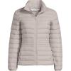 Lands’ End Women’s Wanderweight Ultralight Packable Down Jacket(Soft Mushroom)