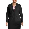 Lands’ End Women’s Washable Wool Two Button Traditional Blazer(Black)