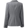 Lands’ End Women’s Washable Wool Two Button Traditional Blazer(Light Charcoal)
