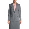 Lands’ End Women’s Washable Wool Two Button Traditional Blazer(Light Charcoal)