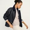 Lands’ End Women’s Waxed Cotton Barn Jacket(Dark Navy)