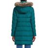 Lands’ End Womens Winter Down Coat Evening Teal Regular Small